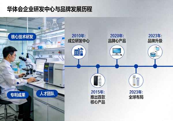了解华体会企业研发中心与品牌发展历程展示图